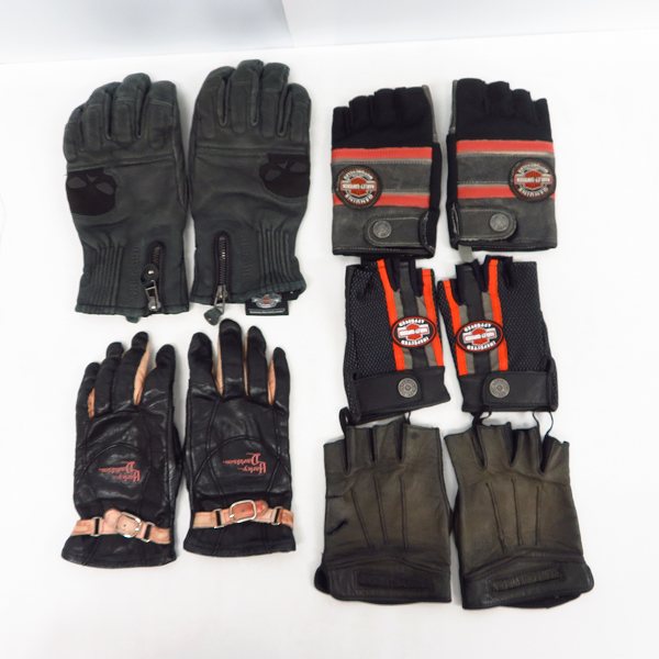 実際に弊社で買取させて頂いたHARLEY-DAVIDSON/ハーレーダビッドソン レザー等 グローブ/手袋 5点セット