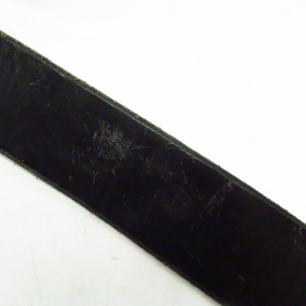 実際に弊社で買取させて頂いたSTANLEY GUESS/スタンリーゲス 1ピースレザーベルトw/マルチスカルバックル ロゴプレートセットの画像 7枚目