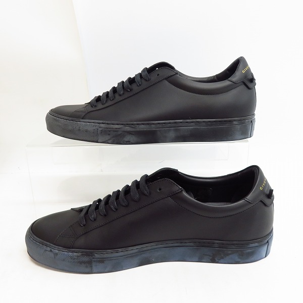 実際に弊社で買取させて頂いたGIVENCHY/ジバンシー レザー ローカットスニーカー ブラック 42の画像 3枚目