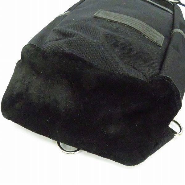 実際に弊社で買取させて頂いたmaster-piece/マスターピース レザー切替 ボディバッグ ブラックの画像 2枚目