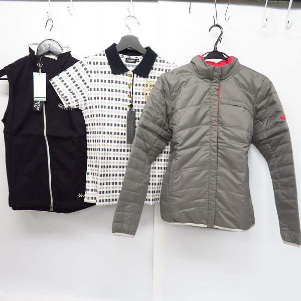 実際に弊社で買取させて頂いた【未使用】kappa/カッパ ゴルフ ダウンジャケット/ポロシャツ/トラックジャケット 他 Size：M 6点セットの画像 2枚目