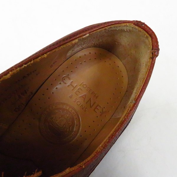 実際に弊社で買取させて頂いたJOSEPH CHEANEY＆SONS/ジョセフチーニー CAIRNGORM II R/ケンゴン2 オックスフォード キャップトゥ レザーシューズ/6.5の画像 4枚目