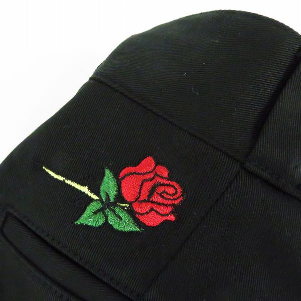 実際に弊社で買取させて頂いた【未使用】Dickies×ROTTWEILER/ディッキーズ×ロットワイラー ワークパンツ/チノパン 薔薇刺繍/32の画像 6枚目