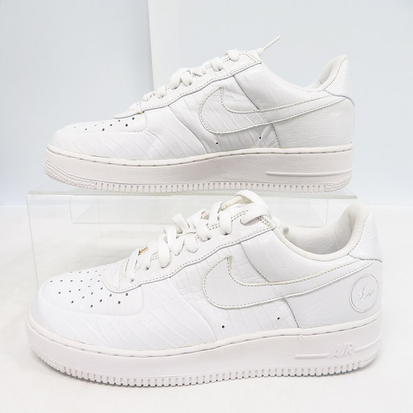実際に弊社で買取させて頂いた【観賞用】NIKE×FRAGMENT DESIGN/ナイキ×フラグメント HTM AIR FORCE 1/エアフォース1 ホワイト 305895-112/27.5の画像 3枚目