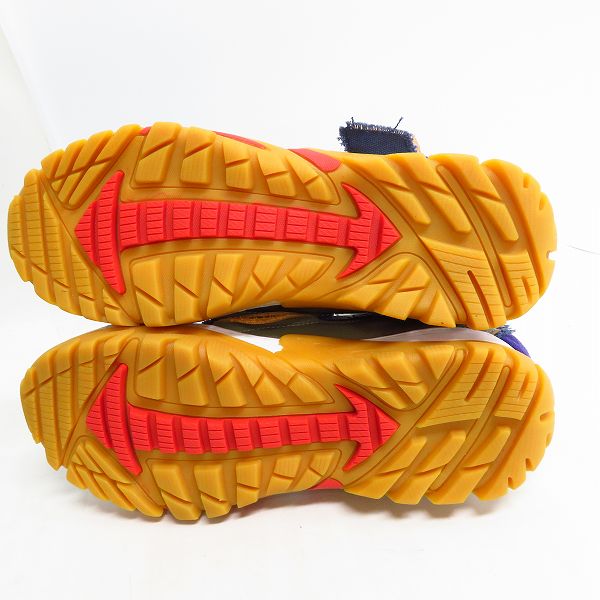 実際に弊社で買取させて頂いたkolor/カラー レザースニーカー ホワイト×パープル 19WCM-A02502/26.5の画像 2枚目