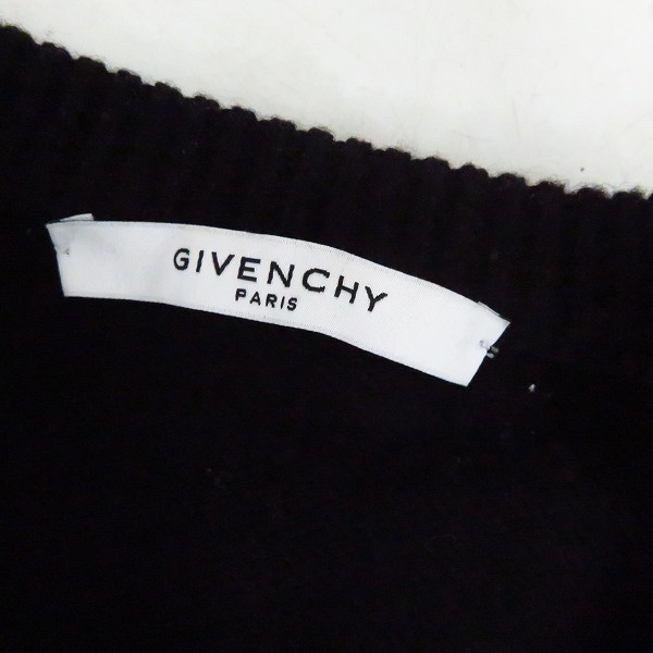実際に弊社で買取させて頂いた【JPタグ】GIVENCHY/ジバンシィ 18AW ロゴデザインウールニット BM900G400M/Lの画像 2枚目
