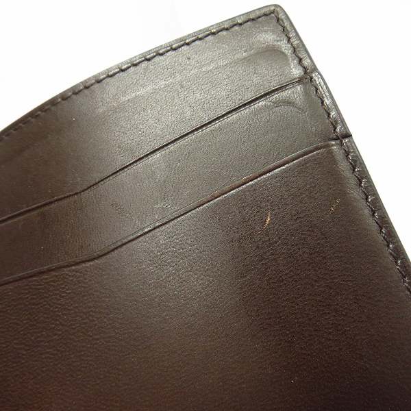 実際に弊社で買取させて頂いたdunhill/ダンヒル CHASSIS/シャーシ  レザー マネークリップ 札ばさみ/二つ折り財布 L2W585Nの画像 7枚目