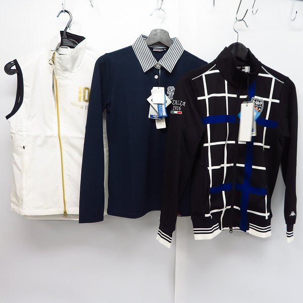 実際に弊社で買取させて頂いた【未使用】kappa/カッパ ゴルフ ダウンジャケット/ポロシャツ/トラックジャケット 他 Size：M 6点セットの画像 1枚目