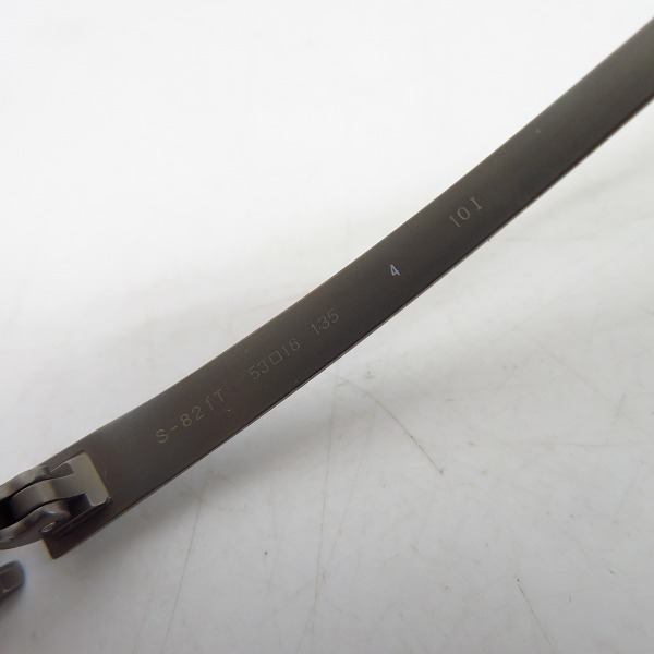 実際に弊社で買取させて頂いた999.9/フォーナインズ 眼鏡/メガネフレーム/アイウェア S-821T の画像 6枚目