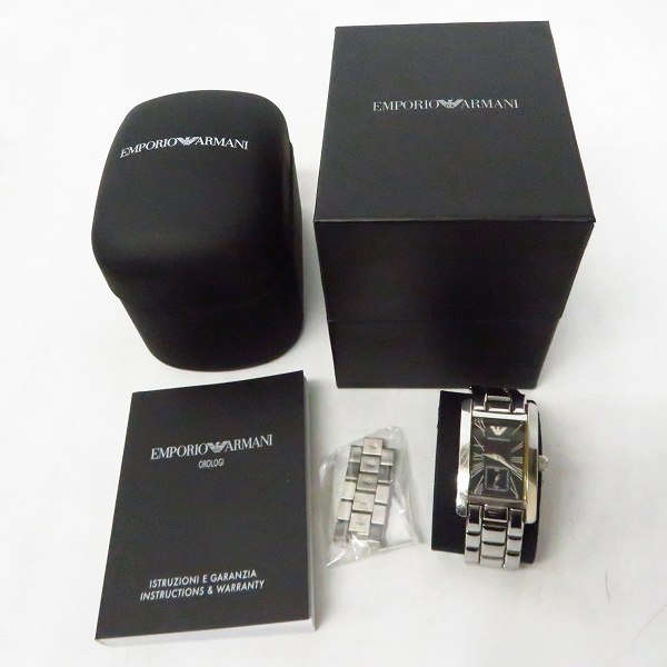 実際に弊社で買取させて頂いたEMPORIO ARMANI/エンポリオ アルマーニ クォーツ 腕時計 AR0157【動作未確認】の画像 6枚目