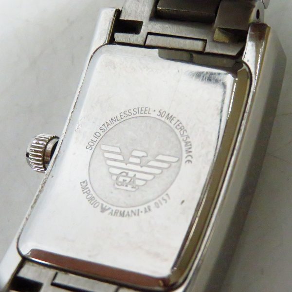 実際に弊社で買取させて頂いたEMPORIO ARMANI/エンポリオ アルマーニ クォーツ 腕時計 AR0157【動作未確認】の画像 3枚目