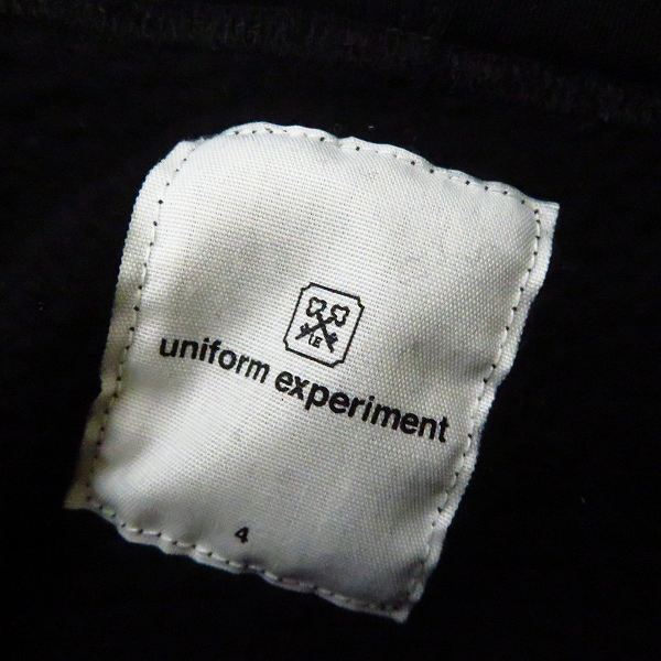 実際に弊社で買取させて頂いた【未使用】uniform experiment/ユニフォームエクスペリメント 20SS BAGGAGE TAG HOODIE パーカー UE-200022 4の画像 2枚目