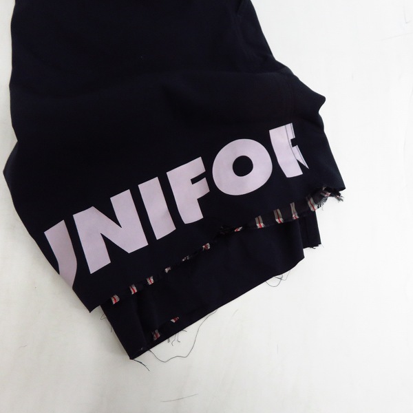 実際に弊社で買取させて頂いたuniform experiment/ユニフォームエクスペリメント ストライプ レイヤード ハーフパンツ UE-180026/4の画像 5枚目
