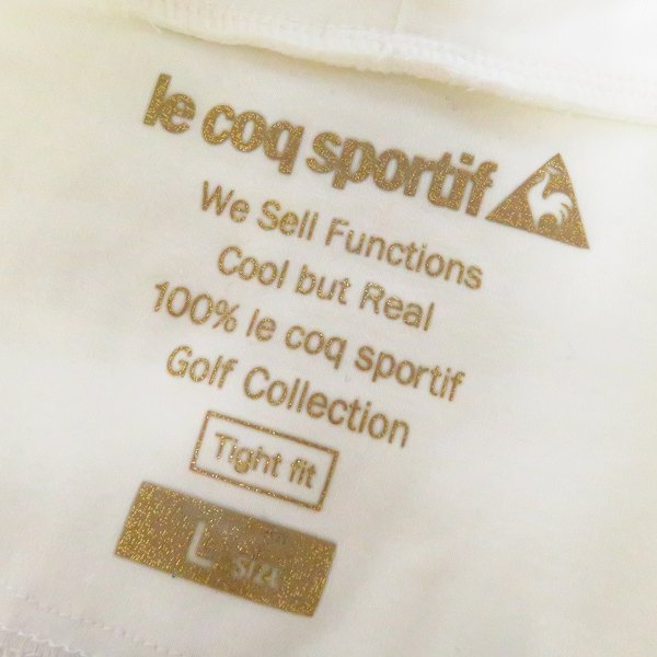 実際に弊社で買取させて頂いた【未使用】le coq sportif/ルコックスポルティフ ゴルフ ポロシャツ/中綿ジャケット 等 Size：L 5点セットの画像 2枚目