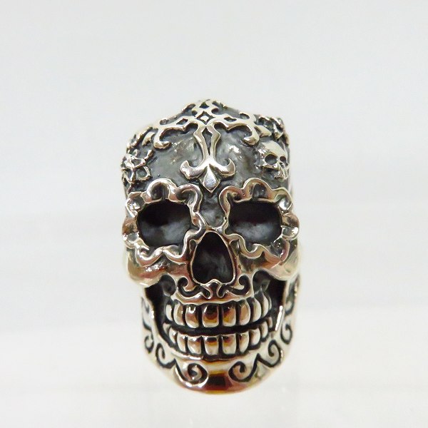 実際に弊社で買取させて頂いた【ギャラ】CRAZY PIG/クレイジーピッグ EL MUERTO MEXICAN SKULL/エルムエルト メキシカンスカル リング ＃990/19.5号の画像 1枚目