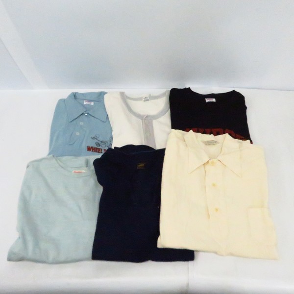 実際に弊社で買取させて頂いたPherrow/フェローズ DUBBLE WORKS/ダブルワークス 他 プリント カットソー/Tシャツ/ポロシャツ 等 6点セット