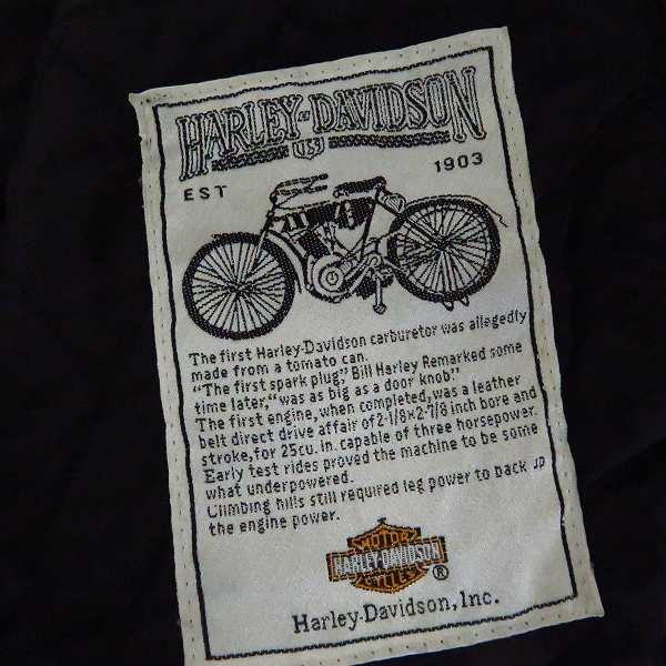 実際に弊社で買取させて頂いたHarley-Davidson/ハーレーダビッドソン レザー ダブルライダースジャケット/42の画像 3枚目