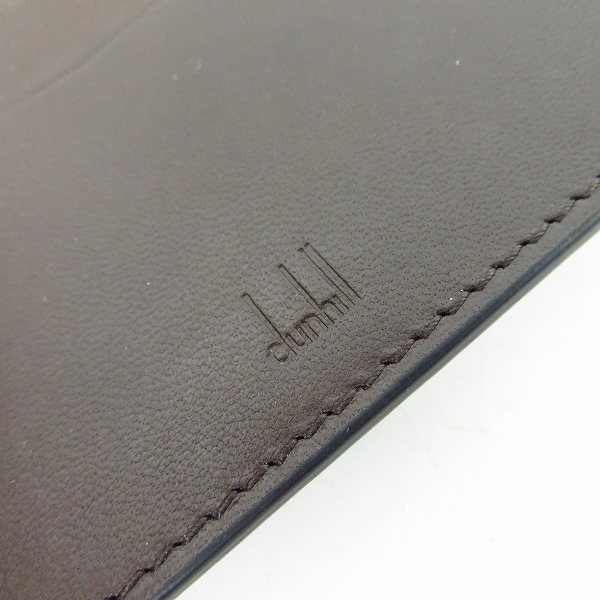 実際に弊社で買取させて頂いたdunhill/ダンヒル CHASSIS/シャーシ  レザー マネークリップ 札ばさみ/二つ折り財布 L2W585Nの画像 5枚目