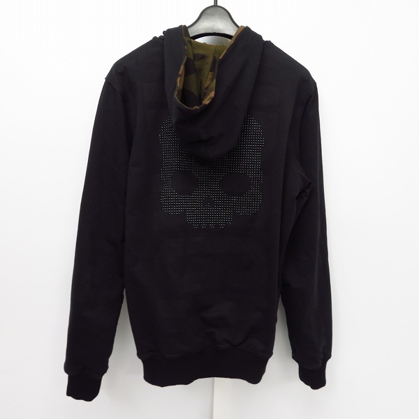 実際に弊社で買取させて頂いたHYDROGEN/ハイドロゲン スカスタッズ ジップアップ パーカー/Mの画像 1枚目