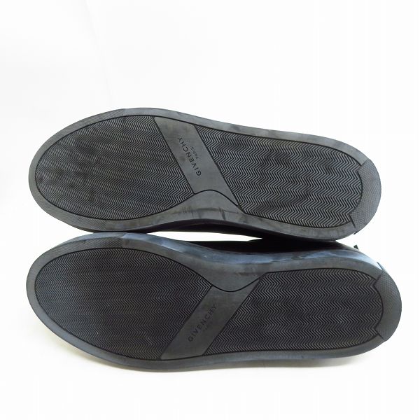 実際に弊社で買取させて頂いたGIVENCHY/ジバンシー レザー ローカットスニーカー ブラック 42の画像 2枚目