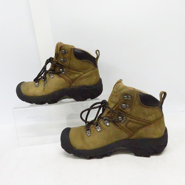 実際に弊社で買取させて頂いたKEEN/キーン PYRENEES 5227-BISN Bison トレッキング シューズ  カーキベージュ 25.5の画像 3枚目