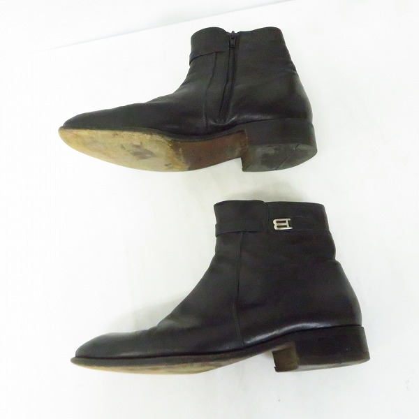 実際に弊社で買取させて頂いたBALLY/バリー RUDY レザー サイドジップブーツ 10.5Dの画像 3枚目