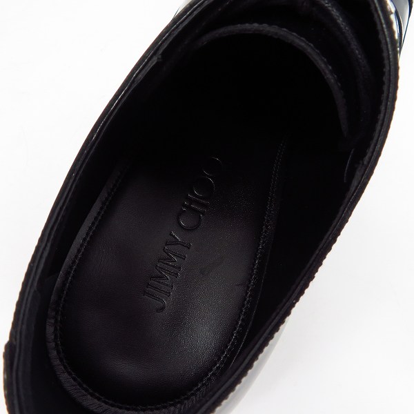 実際に弊社で買取させて頂いたJIMMY CHOO/ジミーチュウ FALCON スタースタッズ レザーシューズ/40.5の画像 4枚目