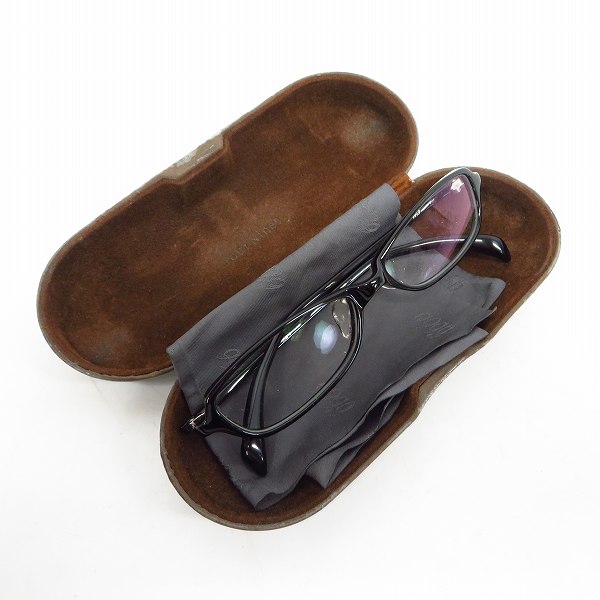 実際に弊社で買取させて頂いた999.9/フォーナインズ スクエア型 眼鏡/メガネフレーム BLACK NP-711の画像 8枚目