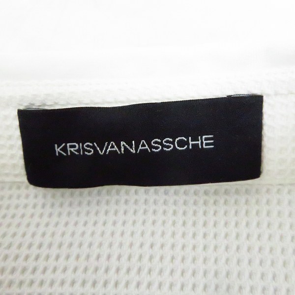 実際に弊社で買取させて頂いたKRISVANASSCHE/クリスヴァンアッシュ 素材/柄切替 襟付きスウェット 44の画像 2枚目