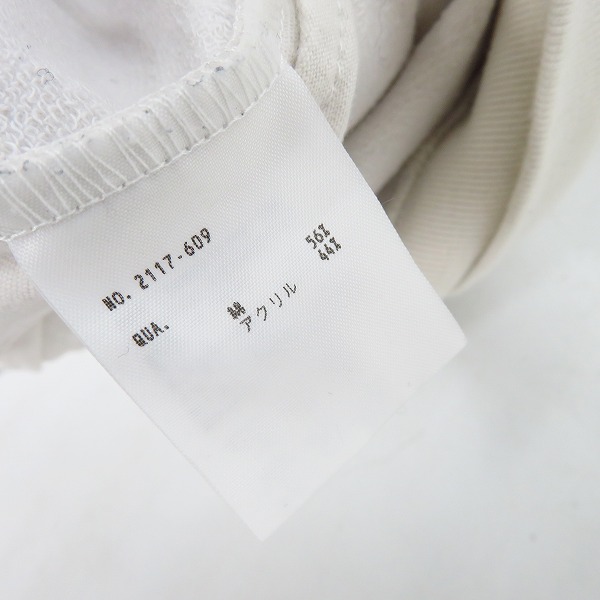 実際に弊社で買取させて頂いたLAD MUSICIAN/ラッドミュージシャン  CREW NECK BIG SWEAT プリント ホワイト/46の画像 3枚目