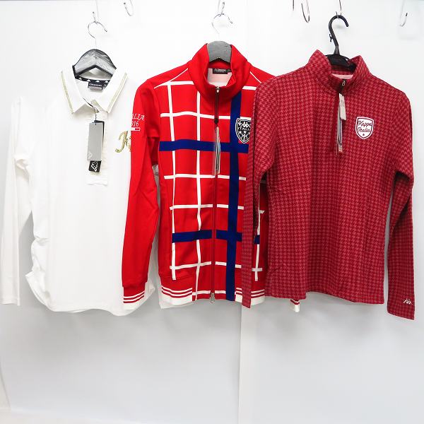 実際に弊社で買取させて頂いた【未使用】kappa/カッパ ゴルフ トラックジャケット/ポロシャツ/中綿ジャケット 他 Size：L 6点セットの画像 2枚目