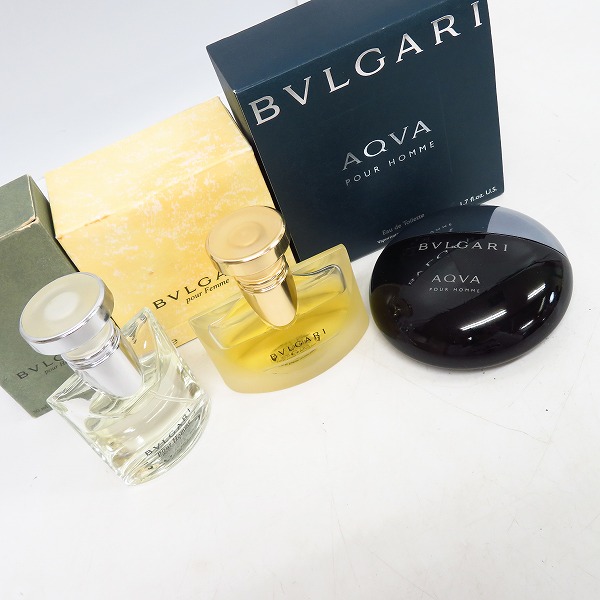 実際に弊社で買取させて頂いたブルガリ アクア プール オム オードトワレ/プールファム オードパルファム/プールオム オードトワレ 3点セット