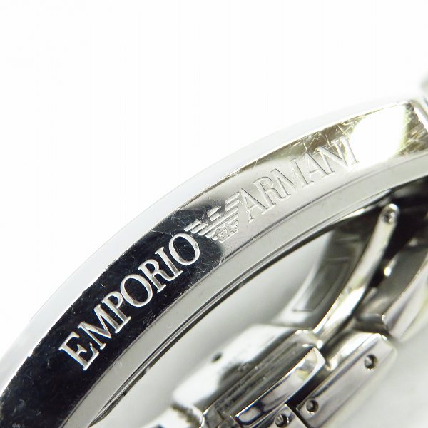 実際に弊社で買取させて頂いたEMPORIO ARMANI/エンポリオ アルマーニ クォーツ腕時計 AR-0145【動作未確認】 の画像 4枚目