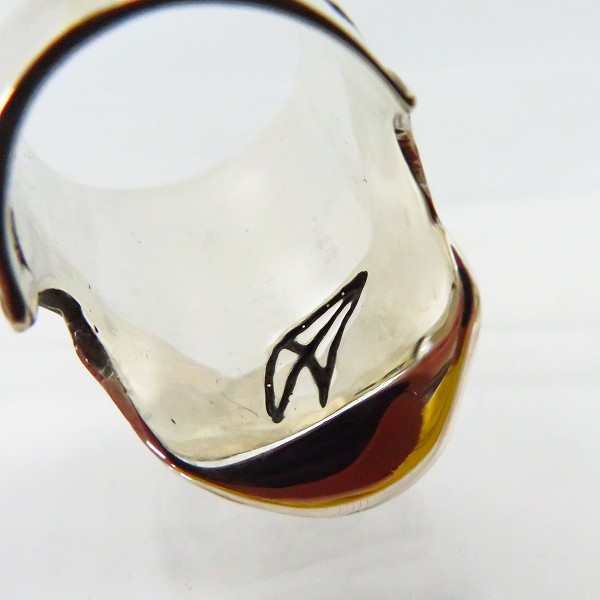 実際に弊社で買取させて頂いた【ギャラ】CRAZY PIG/クレイジーピッグ EL MUERTO MEXICAN SKULL/エルムエルト メキシカンスカル リング ＃990/19.5号の画像 6枚目