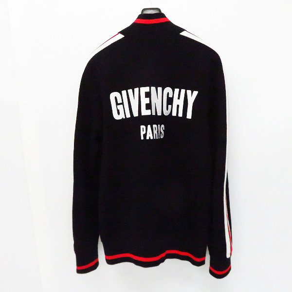 実際に弊社で買取させて頂いたGIVENCHY/ジバンシー 18SS スターパッチ ロゴ刺繍 ニット ボンバージャケット/スタジャン BM000J4Y0B/Mの画像 1枚目
