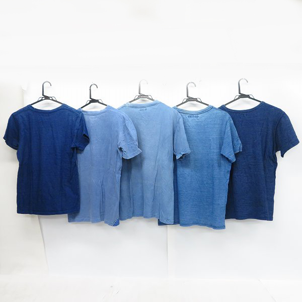 実際に弊社で買取させて頂いたBLUE BLUE/ブルーブルー ハーフスリーブ/半袖 カットソー/Tシャツ Size：1/2/3 5点セットの画像 1枚目