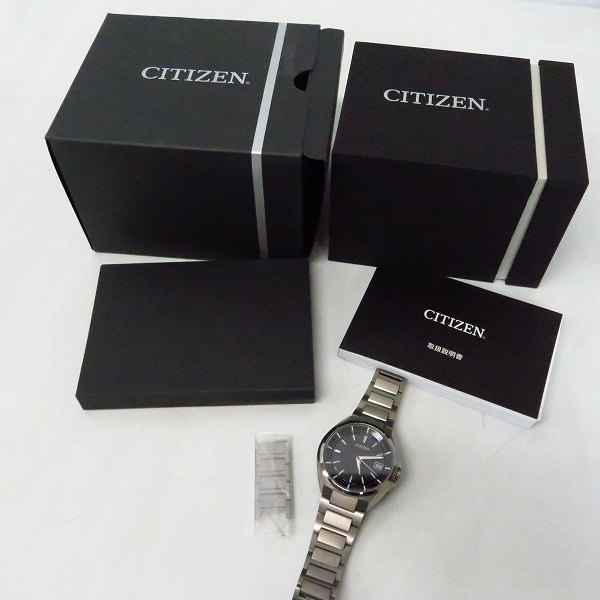 実際に弊社で買取させて頂いたCITIZEN/シチズン ATTESA アテッサ エコドライブ ソーラー電波 腕時計 CB3015-53Eの画像 6枚目