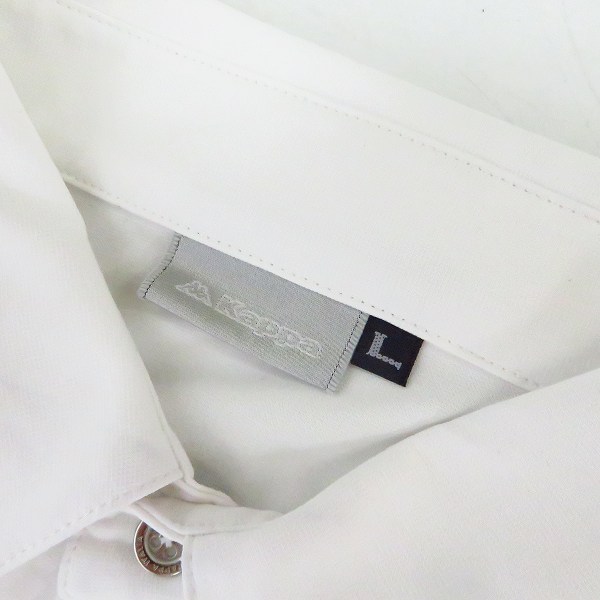 実際に弊社で買取させて頂いた【未使用】kappa/カッパ  ゴルフ 半袖ポロシャツ 白/赤 Lサイズ 3点セットの画像 2枚目