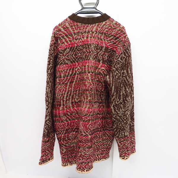 実際に弊社で買取させて頂いたDries Van Noten/ドリスヴァンノッテン 幾何学模様 総柄 Vネック セーター/Lの画像 1枚目