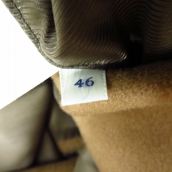 実際に弊社で買取させて頂いたEDIFICE/エディフィス ウール 比翼ステンカラーコート/46の画像 4枚目