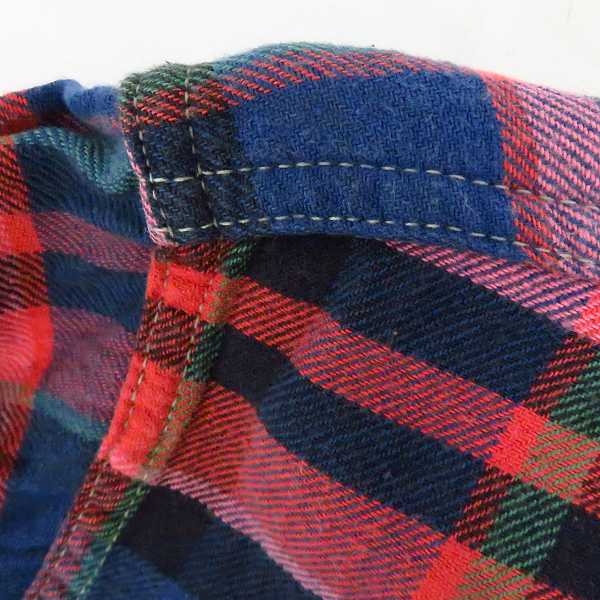 実際に弊社で買取させて頂いたDUBBLEWORKS/ダブルワークス フランネルシャツ レッド/ブルー/グリーン 38の画像 3枚目