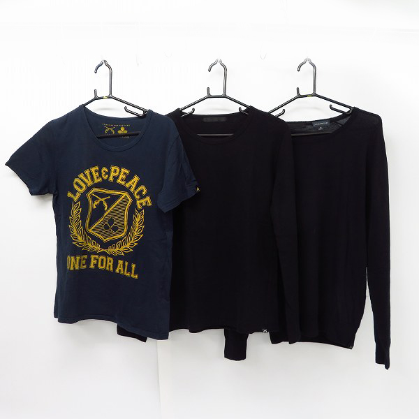 実際に弊社で買取させて頂いたroar/ロアー×ジョンスメドレー ロアー×ドレストリップ 二丁拳銃/プリント等 カットソー/セーター 3点セット