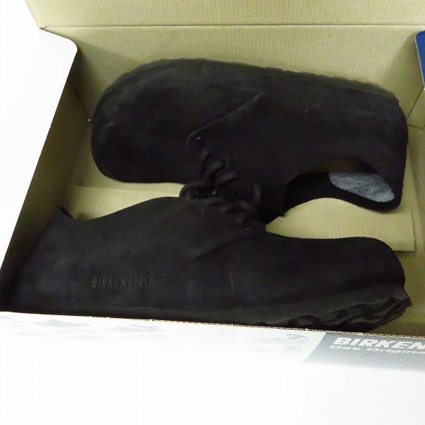実際に弊社で買取させて頂いたBIRKENSTOCK/ビルケンシュトック メイン スウェード ブラック 672243/38の画像 7枚目