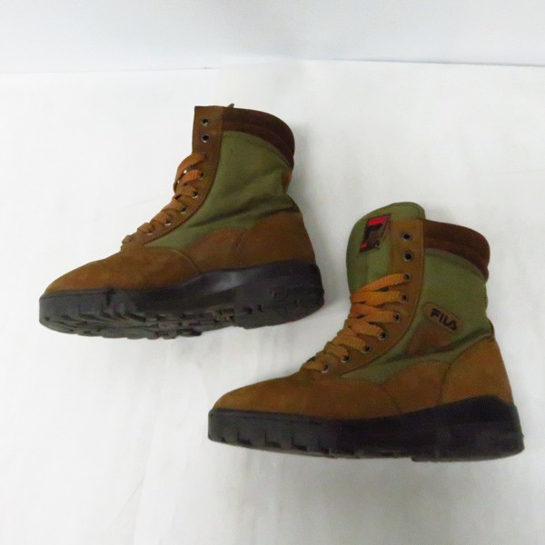 実際に弊社で買取させて頂いた【ジャンク】FILA/フィラ スエード切替 マウンテンブーツ/US7.5の画像 3枚目
