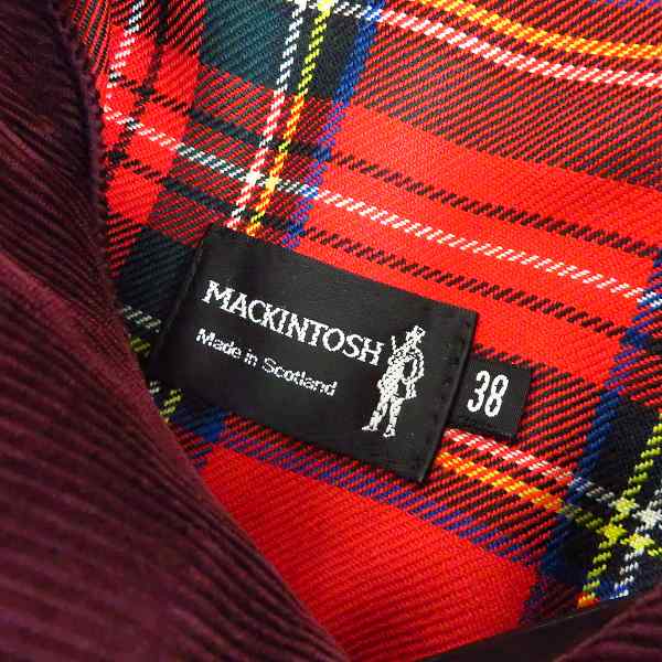 実際に弊社で買取させて頂いたMACKINTOSH/マッキントッシュ コーデュロイトレンチコート/38の画像 2枚目