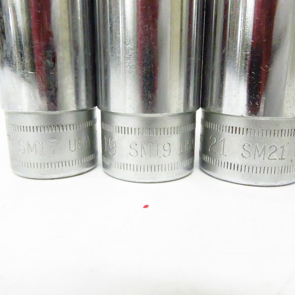 実際に弊社で買取させて頂いたSnap-on/スナップオン 1/2 差し込み 12角 ディープ ソケット SM17/19/21/23/24/27 6点セットの画像 2枚目