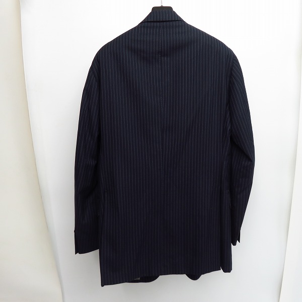 実際に弊社で買取させて頂いたBARNEYS NEW YORK/バーニーズニューヨーク ストライプ柄 3Bテーラードジャケット/48の画像 1枚目