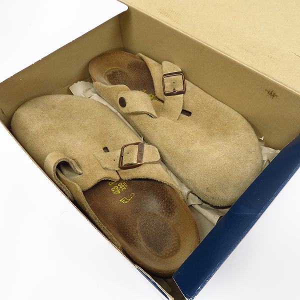 実際に弊社で買取させて頂いたBIRKENSTOCK/ビルケンシュトック BOSTON/ボストン スエードレザー サンダル 060461/28の画像 7枚目