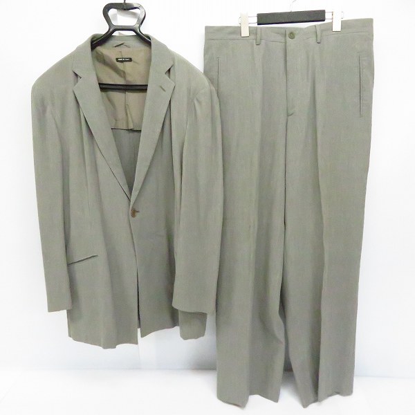 実際に弊社で買取させて頂いたGIORGIO ARMANI/ジョルジオアルマーニ 1Bテーラードジャケット/スラックスパンツ セットアップ グレー/52