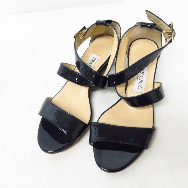 実際に弊社で買取させて頂いたJIMMY CHOO/ジミーチュウ ストラップサンダル ネイビー/36